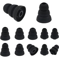 For 6pcs S/M/L Size Noise Isolate Silicone Cushion Ear Bud Tips with 4mm Connector Hole, Fit for Most in Ear Earphone