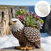 Eagle shaped flowerpot pen holder candle cup resin silicone mold Falcon flowerpot mold gypsum silicone mold
