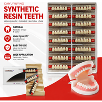 Denture Acrylic Teeth Kit, 16/12 Sets Per Box, 2-Layer Polymer Anterior/Posterior, A1/A2/A3 Shade for Prosthesis