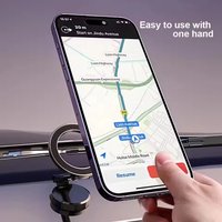 Strong Magnetic Car Phone Holder Foldable Design 360° Adjustable Vacuum Mount for Car/Desk/Bathroom/Universal Use