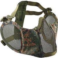 Tactical Steel Mesh Half Mask - Outdoor Hunting Protective Gear, Paintball Safety Face Cover, Lightweight & Durable Metal Nettin