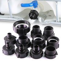 1/2" 3/4" 1" 1.5" 2" 3" 4" IBC Water Tank Conver Adapter Fine x Coarse Thread 1000L Ton Barrel Garden Irrigation Valve Fittings