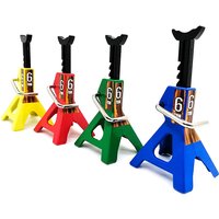1Pc 6 Ton Simulation Jack Stands Lift Pair Rack For Remote Toy Car Truck Tire Change