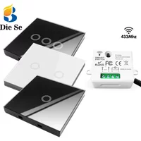 Diese 86 Switch Panel ON/OFF Touch Switch Wireless Light Switch 433Mhz Remote Control ,AC 85V~240V 10A Interruptor for Lighting