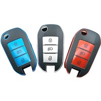 New TPU Car Flip Key Case Cover Shell for Peugeot 208 308 408 508 2008 3008 4008 5008 for Citroen C3 C4 CACTUS C6 C8 Accessories