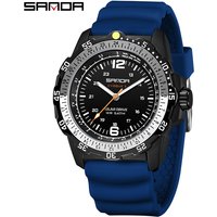 Sanda Brand Men's Creative Solar-powered Watches Quartz Analogue Luminous Waterproof Long-lasting Sports Wrist Innovative Design