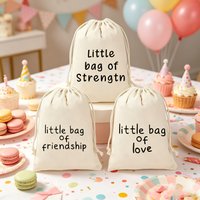 5pcs 15 * 10cm mini bag, bag of love/bag of friendship birthday party drawstring bag, suitable for weddings, parties, graduatio