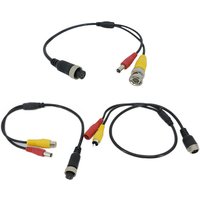 Aviation Head M12 4Pin Male Female to BNC DC RCA Male Female Extension Connector Cable Adapter for CCTV Camera Security