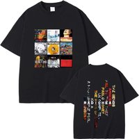 Radiohead band 100%cotton men's O-neck shirt Music Album graphics Women's summer Rock Gothic HipHop High Quality luxury T-shirt