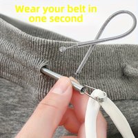 Multi-Purpose Drawstring Threader Tool, Flexible Sewing Aid for Pants, Ropes, Elastic & Belts, Easy Threading Helper