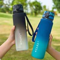 Gradient Water Bottle - 1000ml/600ml/750ml Capacity Outdoor Camping Gym Suitable Holiday Gift Birthday