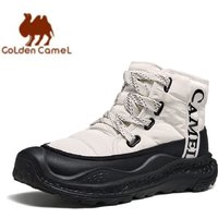 GOLDEN CAMEL Men's Winter Snow Boots Thick-Soled Non-Slip Cotton Shoes with Climb Heating Velvet Warm High-top Boot Cold Weather