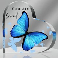 1pc Blue Butterfly "YOU ARE " Pattern Gift, Perfect For Thanksgiving Gifts,Christmas Gifts