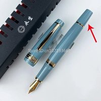 New Yongsheng Wingsung 629 Piston Filling Fountain Pen Iridium Gold EF F Nib Black Dark Blue Resin Writing Ink Pens High Quality