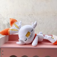 50cm Pokemon Scorbunny Large Plush Toys Anime Doll Cute Pillow Cartoon Flambino Pokémon Plushie Stuffed Gift for Kids Christmas