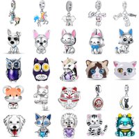 New 925 Sterling Silver Cat Rainbow Horse Charm Of Ley 925 Chain Bead Fit Original Bracelet Accessories DIY Women Love Jewelry