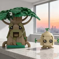 250pcs MOC Deku Tree Brickheadz The Legend Zeldaed Model Building Blocks Christmas Gift Construction DIY Creative Toy Idea Brick