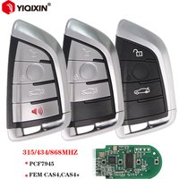 YIQIXIN For BMW X1 X3 X5 X6 X7 F30 F20 F10 CAS4 CAS4+ FEM F 1 3 5 7 Series 2011-2017 Remote Car Key 315/433/868Mhz ID49 PCF7945