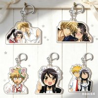 7PCS Anime Maid Sama! Ayuzawa Usui 6CM HD Acrylic Keychain Schoolbag pendant Collecting Pendant present Firend Festivals Gifts
