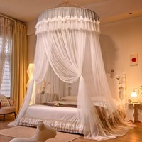 Luxury princess style mosquito net, single double bed, full-size universal lace bed curtain, suspended ceiling mosquito net