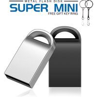 USB3.0 Super Mini Metal USB 3.0 Flash Drive 128GB Storage Device Pen Drive 64GB Free Key Chain Memory Stick Pendrive USB Stick