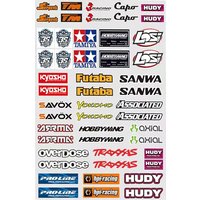 AliExpress NONE 1/10/12/16/18/24 RC Car Motor Bike Bicycle Decal Stickers Label Painting Upgrade Parts