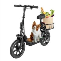 AliExpress ATSANT ES2 Plus Electric Scooter 500W Electric Bike 54.6V 22.5Ah High-Capacity Battery 63 Miles Long Range 22 MPH Foldable EBike EScooter with Seat