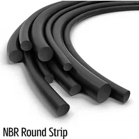 Solid Black Nitrile Rubber Seal Strip Anti-wear Oil Resistance NBR O-Ring Cord 1/2/3/5/10M Diameter 0.8/1/1.5/2/3-10mm