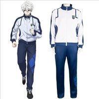 BLUELOCK Cosplay Costume Cosplay Costume Zip Sportswear Tracksuit Sweatshirt Hoodie Halloween Carnival Clothes Top Pant