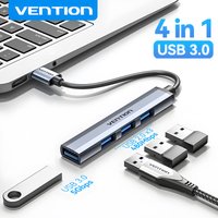 Vention USB 3.0 HUB 4 in 1 Metal Splitter USB 2.0 OTG HUB Adapter for MacBook Air Pro Lenovo Xiaomi Huawei Computer Expansion