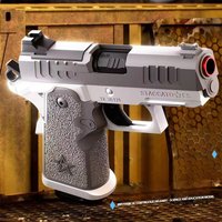 Mini Pistol Shell Throwing Toy Gun for Kids Continuous Firing Airsoft Blowback Empty Hanging Pistol Outdoor CS Shooting Game