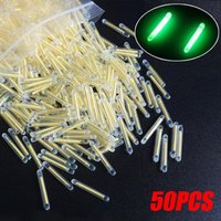 50PCS/lot Light Night Fishing Float Rod Lights Dark Glow Stick Fishing Accessories Fluorescent Lightstick 2.2-4.5mm