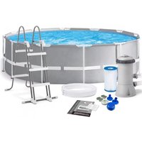 12FT X 39IN Prism Frame Premium Pool Set Above Ground Steel Round Swimming Pool
