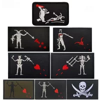 Pirate Edward Armband Embroidery Patches Blackbeard Morale Badge Hook&Loop Patches on Backpack Cloth Hat Sticker Tactical Patch