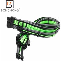 Custom PSU Modular Cable Kit for Seasonic Corsair CoolerMaster Silverstone Motherboard 24Pin CPU 8Pin GPU 8P 6P Sata IDE Cables