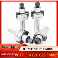 Face end mill Adapter MT2 MT3 MT4 R8 FMB22 FMB27 BT30 NT30 ISO30 Arbor Shell Mill Tool Holder Milling Head Holder Lathe Parts