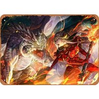 Anime Fire Emblem figure poster metal tin sign End of the Line Wall Art Decor-Aluminum