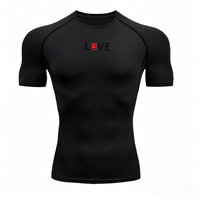 Quick-Dry High-Elasticity for Men's Sports T-shirt Slim Fit Suitable for Running and Gym Sweat-Absorbent Jogging Cycling Wear