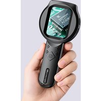 Digital Magnifier 2.8’’ IPS Screen 2.0MP Video Microscope 15 LEDs 100X Magnification for Jewelry Identification Read Newspapers