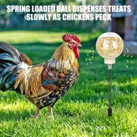 Chicken Slow Feeder Ball Boredom Buster Hanging Peck Toy Poultry Enrichment Treating Treat Dispenser for Hens Chicks