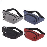 Men Women Multifunctional Waist Bag Large Capacity Anti-splash Wearproof Pocket for Work Outdoor