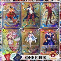 One Piece A Fist of Divine Speed (OP11) Decks Card The Four Emperors/Straw Hat Crew Textures Anime Collectibles Replica Cards