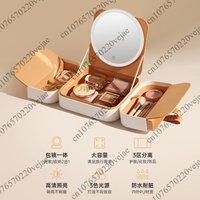 Business camping bag bag mirror LED smart makeup mirror with light portable gift