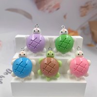10pcs European Big Sea Turtle Charms for Jewelry Making Kawaii Animals Resin Pendants Flatback Crafts DIY Keychain