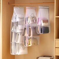 Organisateur de sac à main suspendu, garde-robe, placard, sac de rangement Transparent, porte murale, sac à chaussures divers, pochette de suspension, accessoires