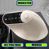 Monster M2 PRO MAX Gaming Mouse Bluetooth Rechargeable Dual Mode DPI Lightweight Comfortable Ergonomic Vertical Wireless Mouse