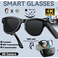 2 in1 4K Smart AI Glasses 800W pixel AI Shooting Camera HD Photo Video Voice Call Translation Waterproof Bluetooth AI Glasses