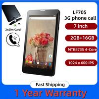 LF705 7" 3G Phone Call Android 6.0 Tablet PC MTK8735 Quad Core 2GB RAM 16GB ROM 1024 x 600 Pixels 2 x Sim Card GSM