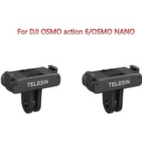 TELESIN Quick Release Adapter For DJI Osmo Nano/action 6 Magnetic Seat Magnetic Suction Two-claw Adapter For DJI Accessories