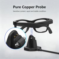 Charging Stand for Ray-Ban Meta Smart Glasses Portable Charging Dock for Wayfarer Headliner Skyler Charger for Meta Glasses